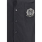 Black Cotton Shortsleeve Shirt