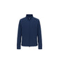 Blue Polyester Full-Length Jacket