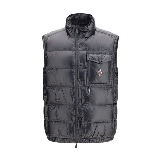 Black Polyamide Sleveless Jacket