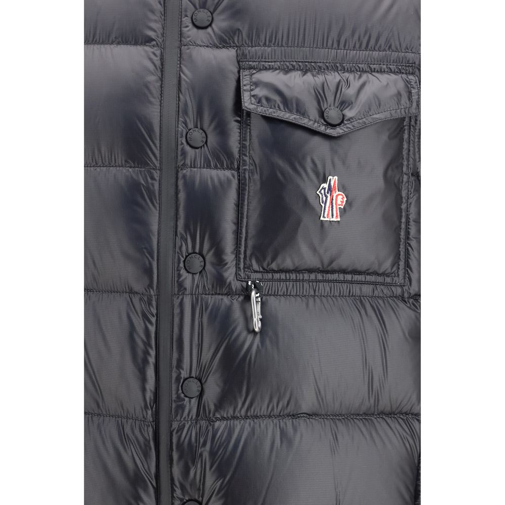 Black Polyamide Sleveless Jacket