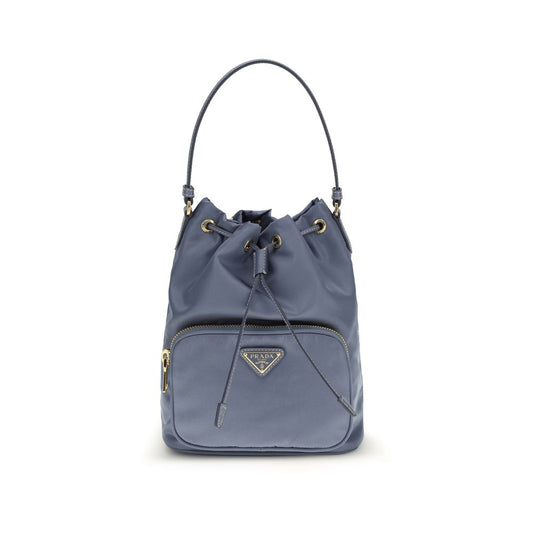 Blue Recycled Polyamide Backet Bag