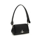 Black Polyurethane Shoulder Bag