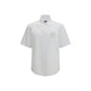 White Cotton Shortsleeve Shirt