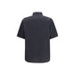 Black Cotton Shortsleeve Shirt