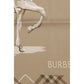 Beige Silk Scarf