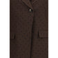 Brown Recycled Polyester Blazer