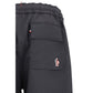 Black Polyester Bermuda Shorts