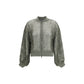 Bicolor Silk Bomber