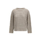Beige Silk Sweatshirt