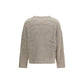Beige Silk Sweatshirt