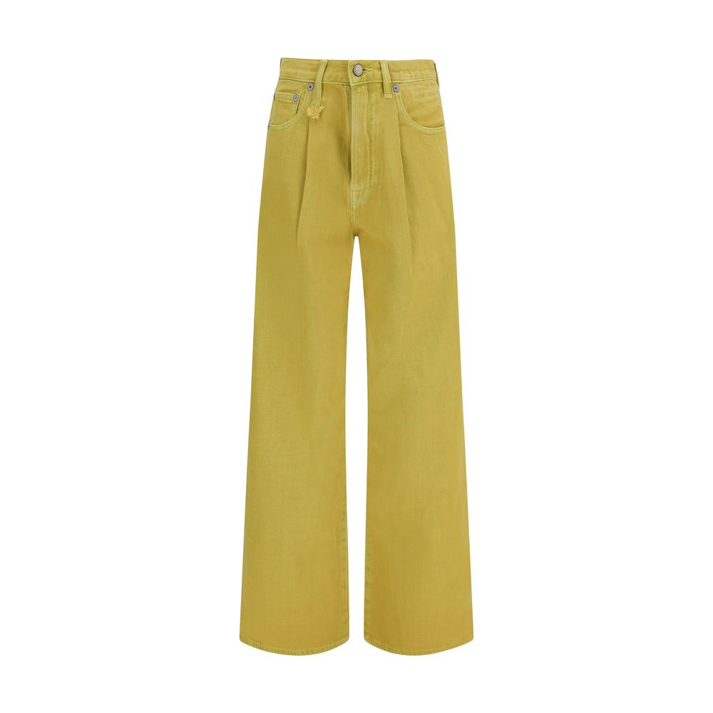 Bicolor Cotton Jeans Denim
