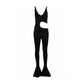 Black Viscose Jumpsuit