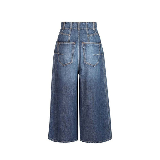 Blue Cotton Jeans Denim