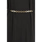 Black Acetate Casual Dress