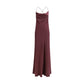 Bordeaux Marabou Casual Dress