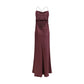 Bordeaux Marabou Casual Dress