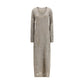 Beige Linen Casual Dress