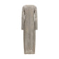 Beige Linen Casual Dress