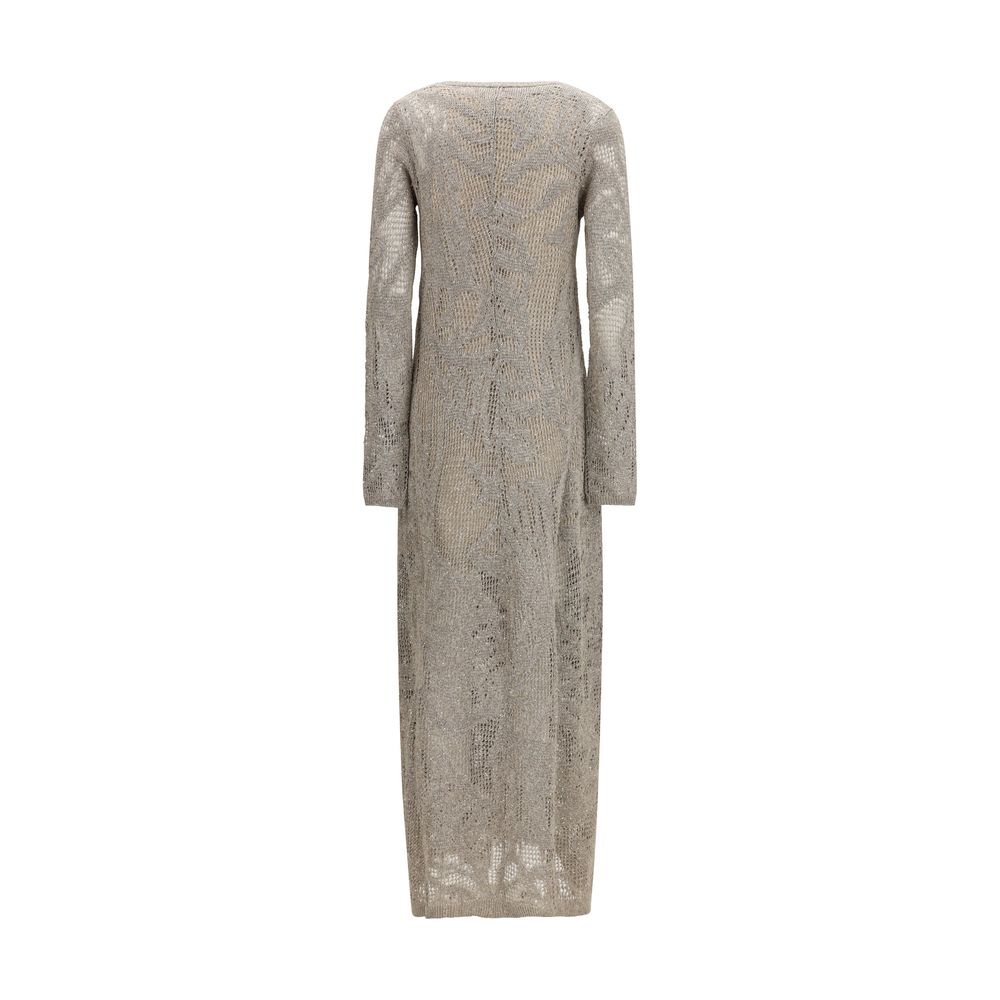 Beige Linen Casual Dress