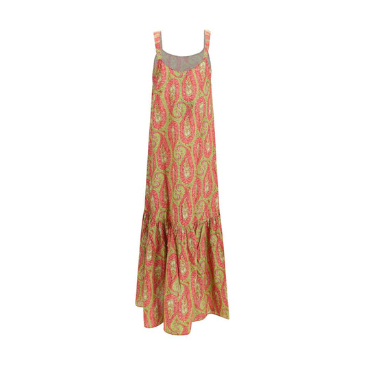 Multicolor Cotton Casual Dress