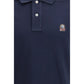 Blue Cotton Polo Shirt