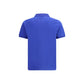 Blue Cotton Polo Shirt