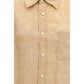 Orange Viscose Pattern Shirt
