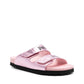 Multicolor Calfskin Strap-On Sandals