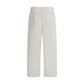 Beige Cotton Cargo Pants