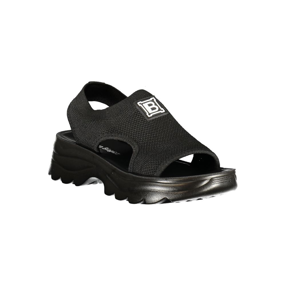 Nero Poliestere Donna Sandal