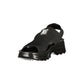 Nero Poliestere Donna Sandal