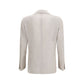 Beige Silk Blazer