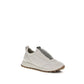 Gray Cotton Athletic Sneakers