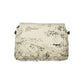 Bianco Polyurethane Women Handbag