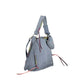 Azzurro Cotton Women Handbag