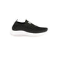 Black Polyester Women Sneaker