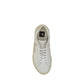 White Calf Leather Bos Taurus Low Top Sneakers