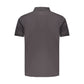 Black Cotton Men Polo Shirt