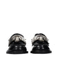 Black Leather Slip-On Loafers