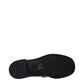 Black Leather Slip-On Loafers