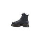 Black Leather Ankle Boots