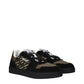 Green Fabric Low Top Sneakers