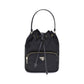 Black Recycled Polyamide Backet Bag