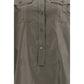 Bicolor Silk Casual Dress