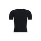 Black Cotton T-Shirt