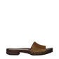 Brown Leather Slippers
