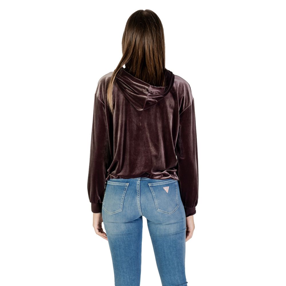 Brown Polyester Hoodie
