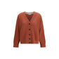 Orange Cashmere Cardigan