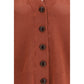 Orange Cashmere Cardigan