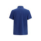 Blue Cotton Polo Shirt